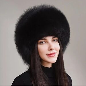 Winter Faux Fox Fur Hat Women Quality Fur Bomber Hat